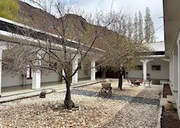 The central courtyard at Apricot Tree, Nurla