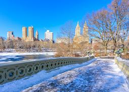 View of Manhattan in winter