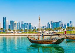 Dhow in Doha Bay