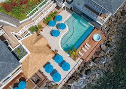 Aerial view, Fort Young Hotel