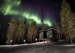 Northern lights, Arctic TreeHouse Hotel