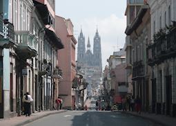 The Old Town of Quito.
