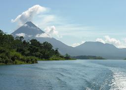 Crossing Lake Arenal, Costa Rica