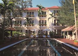 The swimming pool at the Savoy Hotel, Yangon