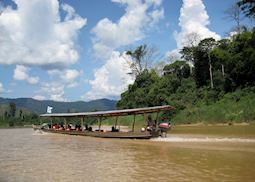 Boat journey in to Taman Negara National Park, Malaysia