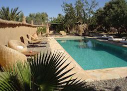Pool area, Les Jardins de Skoura, Skoura