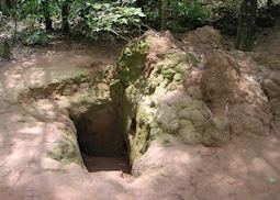 Tunnel entrance, Cu Chi, Saigon