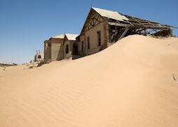 The ghost town at Kolmanskop