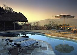 The pool at Klein's Camp, Serengeti National Park