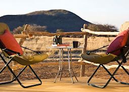 Mountain View Room Veranda, Okonjima Main Camp