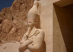 Statue of Hatchepsut at her temple, West Bank at Luxor
