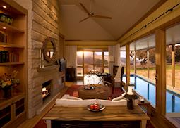 Wolgan Suite Living Area, Wolgan Valley Resort & Spa, Blue Mountains