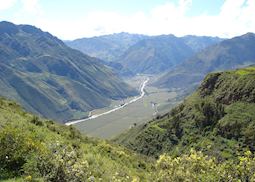 Views of the Sacred Valley from the Huchuy Qosqo trek