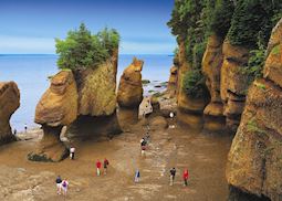 Hopewell Rocks Ocean Tidal Exploration Site, New Brunswick