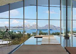 View from Main Building, Saffire, Freycinet National Park