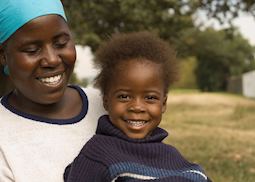 Zimbabwean mother and child