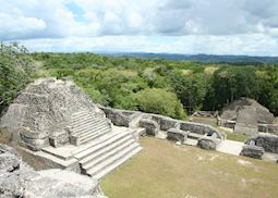 The View from on top of Caana, Caracol's and Belize's Tallest Buliding