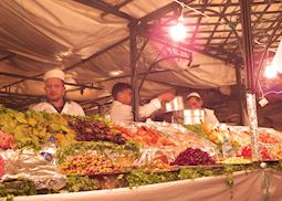 Food stalls, Marrakesh, Morocco