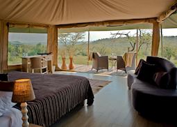 View from your tent, Kicheche Naboisho Camp, Masai Mara
