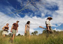 Walking from Motswiri Camp, Botswana