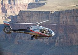 Helicopter flight in the Grand Canyon