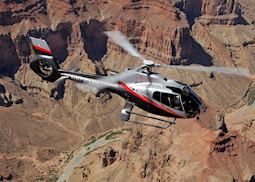 Helicopter flight over the Grand Canyon