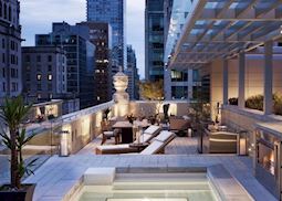 Outdoor space at The Rosewood Hotel Georgia,Vancouver
