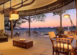 View from your villa, Chinzombo Camp, South Luangwa National Park