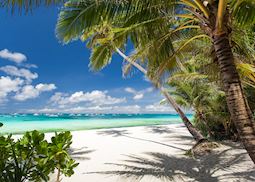 Beautiful white sandy beach, Boracay