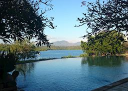 Infinity pool with views to Menjangan Bay, Naya Gawana Resort & Spa