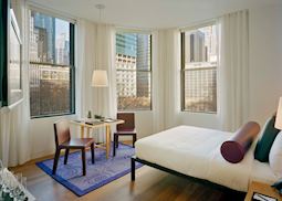 Deluxe room with view, Bryant Park Hotel, New York