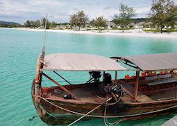 Boat near jetty, Koh Russey