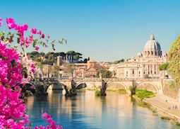 View over the Tiber River, Rome