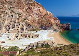 Abandoned sulphur miles, Milos