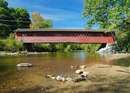 Burt Henry Covered Bridge in Bennington