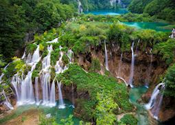View from upper trails, Plitvice Lakes National Park