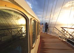 Sunset on the Royal Clipper