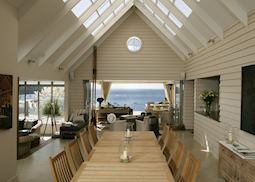 The dining room, The Boatshed, Waiheke Island