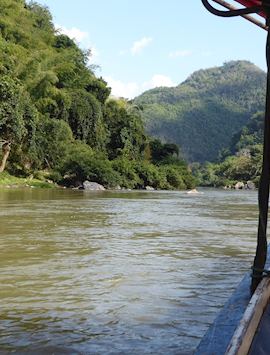 Views on boat to Chiang Rai