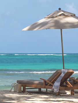 Beach loungers, Petit St. Vincent, Petit St Vincent