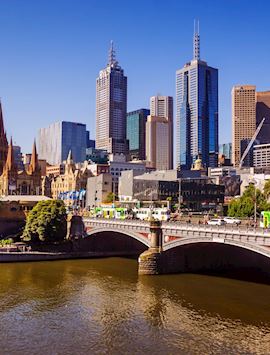 Melbourne city and Yarra River