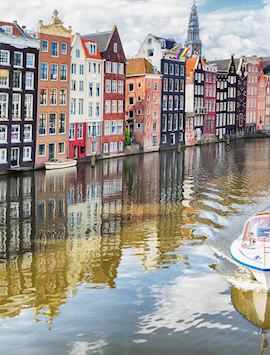 Canal cruise in Amsterdam, Netherlands