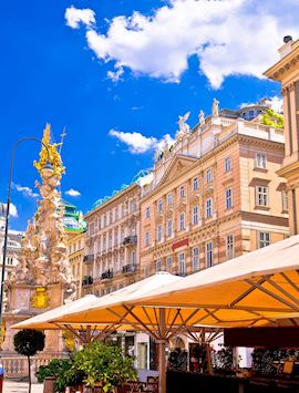 Cafe lined streets, Vienna
