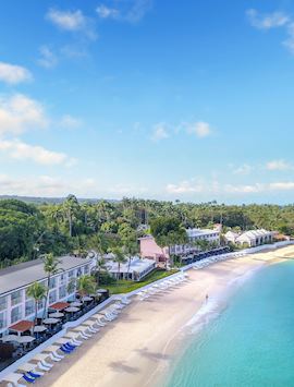 Beachfront location