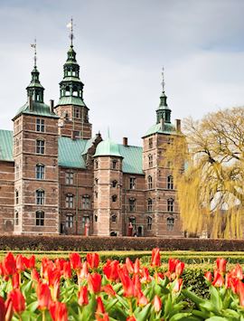 Tulips in front of Rosenborg Castle