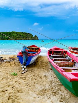 Jamaican fishing boats