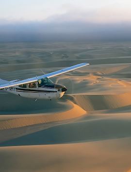 Flying over the Great Dune Sea on a Skeleton Coast Safari