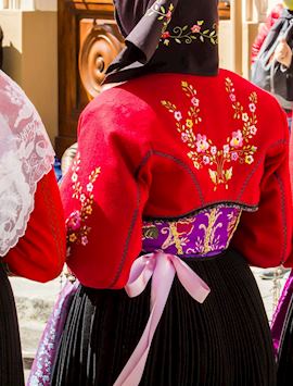 Women in traditional dress, Sardinia