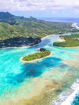 Aerial view of Rarotonga