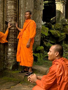 Monks at Angkor Wat